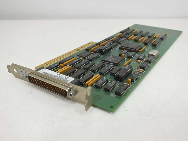 SGT 100e EISA Host Adapter card 500125-03 — angled front view showing PCB components, EISA edge connector, and external DB50 SCSI port on bracket