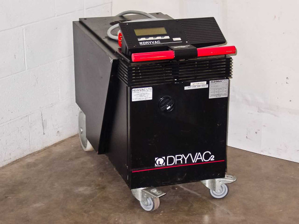 Leybold DryVac 50 S dry compression vacuum pump front view with control panel and LCD display