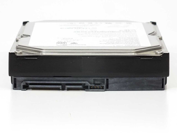 Seagate Barracuda ST380013AS 80GB 3.5-inch hard drive — bottom edge view showing SATA data and power connectors