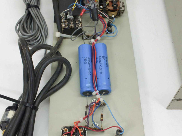 Circuit breaker array showing individual breakers for main power, roughing pump, diffusion pump sections