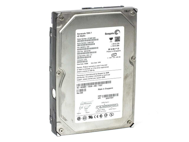 Seagate ST340014AS 40GB 3.5" SATA Hard Drive Barracuda 7200.7 9W2015-033 K5805