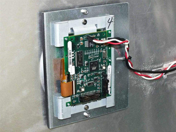 GreenVolts GV-SCP001 inverter – interior mounted sub-board (board number 4) on enclosure inner panel