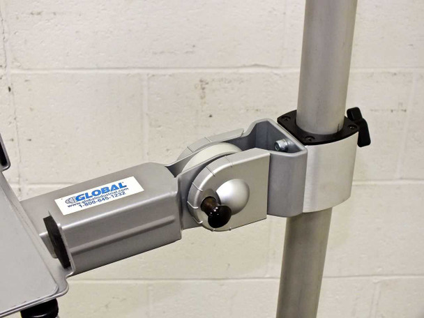 Global Industrial 607300 Mobile LCD Computer Workstation w/Dell 19" Monitor