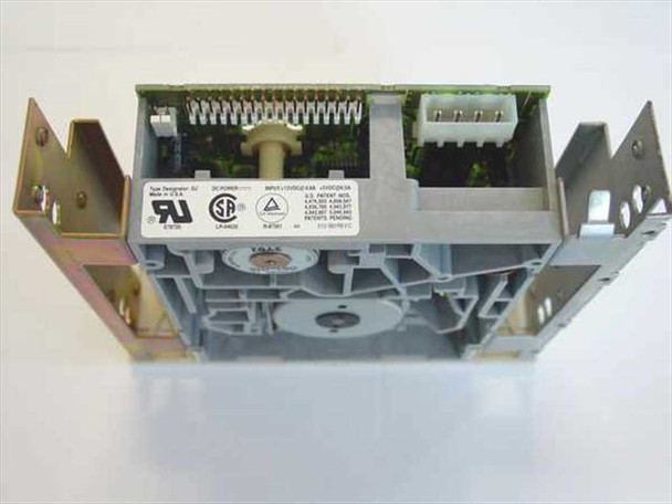 Colorado 350 tape drive – rear view showing floppy interface ribbon connector, power connector, and rating label reading Made in U.S.A. with CSA mark