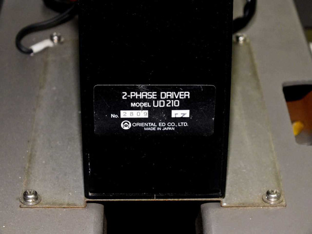 Oriental ED Co. 2-Phase Driver Model UD210 label — Made in Japan, serial number visible