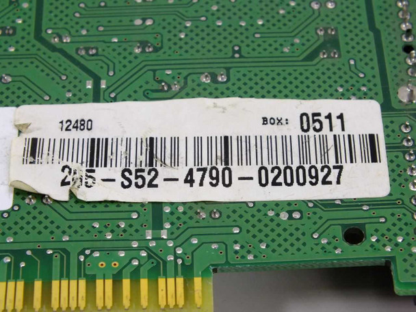 Creative Labs CT4790 PCB underside showing internal part number label 205-S52-4790-0200927 with box code 0511