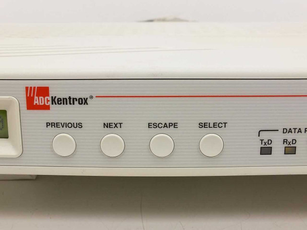 ADC Kentrox DataSmart Max 771 front panel — PREVIOUS, NEXT, ESCAPE, SELECT buttons and DATA PORT TxD/RxD indicators