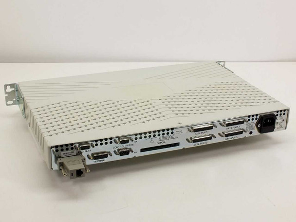 ADC Kentrox DataSmart Max 771 rear panel view showing AUXILIARY, TERMINAL, CONTROL PORTS (DCE/DTE), and DATA PORT connectors plus IEC AC inlet