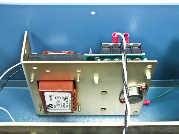 Uniforce PSIF-2 internal close-up of Deltron transformer module mounted on sub-chassis bracket