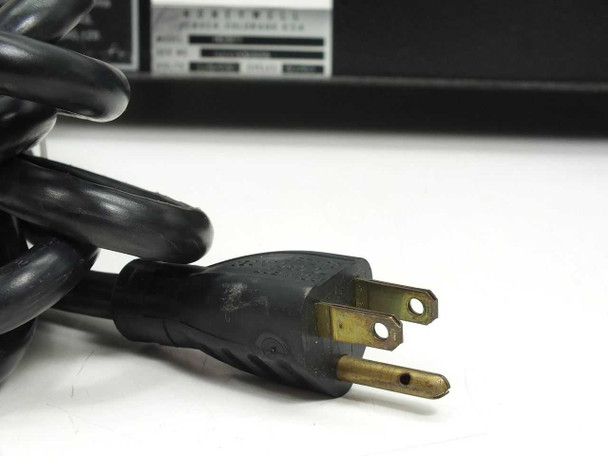 Newport NRC HC320 – NEMA 5-15 AC power cord plug close-up with Honeywell label visible in background