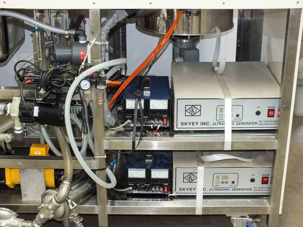 Disc Master Ultrasonic Cleaning Bench w/ Skyey and Generator Flow Hood 440V