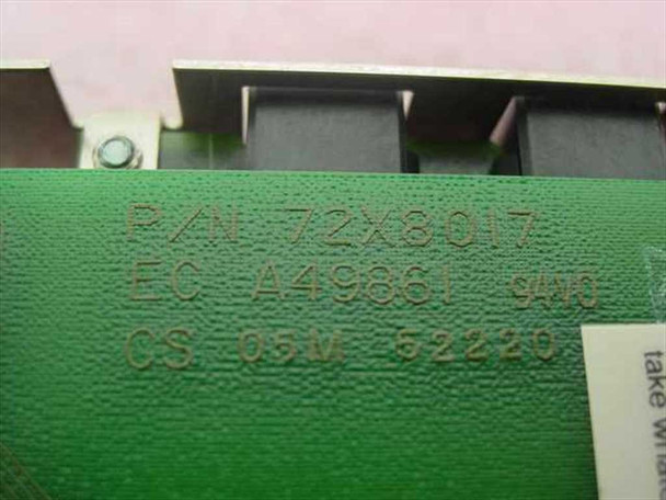 IBM 72X8017 close-up of PCB markings showing P/N 72X8017, EC A49861 9400, and CS 05M 52220