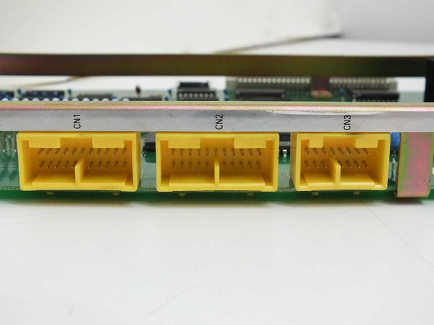 Fuji Electric VT2-DIDO I/O card – front edge showing three yellow multi-pin connectors labeled CN1, CN2, CN3