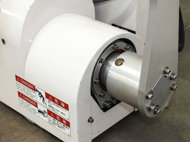 Gripper cup detail and suction line connections — vacuum handling system