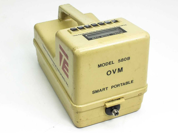 Thermo Environmental 580B OVM Smart Portable Organic Vapor Meter – right-side angle view showing MODEL 580B OVM label and sample inlet port