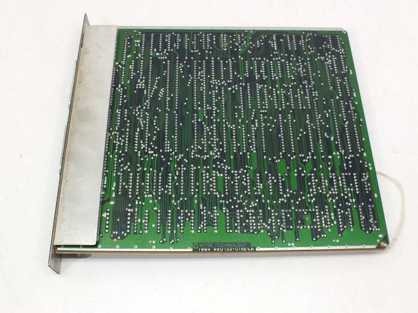 Wyse 990133-01 motherboard card solder side (bottom of PCB) showing component trace layout and part number label
