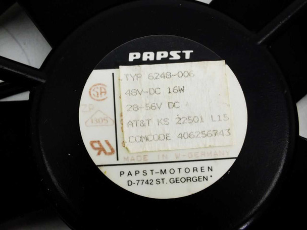 Papst 6248-006 160mm 48 Volt DC Fan from Rackmount Enclosure