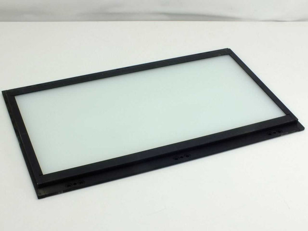 Richards D28609-1 Glass Stage Assembly for light table – front view showing frosted glass panel in black metal frame