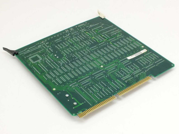 EIS 15510 T1 Interface Card Rev B — PCB solder side showing gold-finger ISA edge connector and trace routing