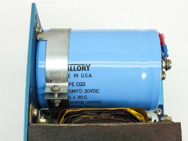 Mallory CGS-type large electrolytic filter capacitor on Standard Power SPS 120-15 – 30VDC, 40VDC surge