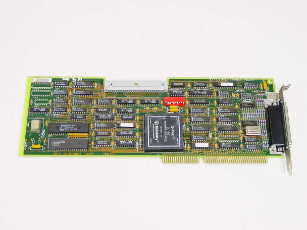Wang 8987-0 Ricoh Scanner Controller Card — alternate top-side angle showing full card length, ISA edge connector, and component layout