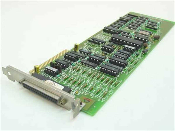 Zenith Data Systems 85-3053-02 Parallel Serial 8-bit ISA card – component side view showing DB-25 connector bracket and TTL logic ICs
