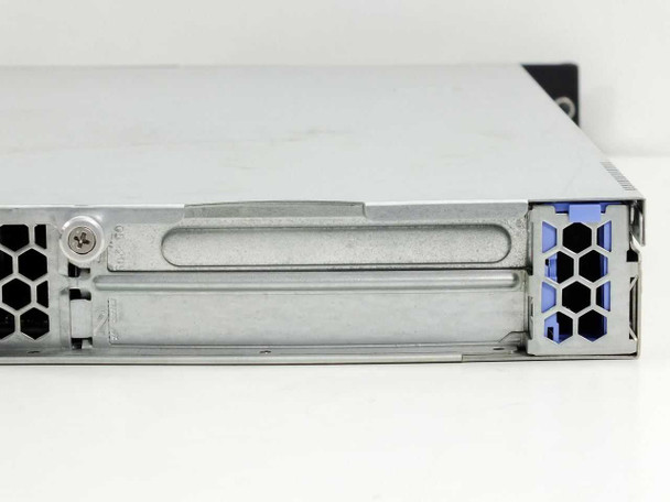 Dell PowerEdge 860 rear right edge showing single power supply slot with blue retention clip