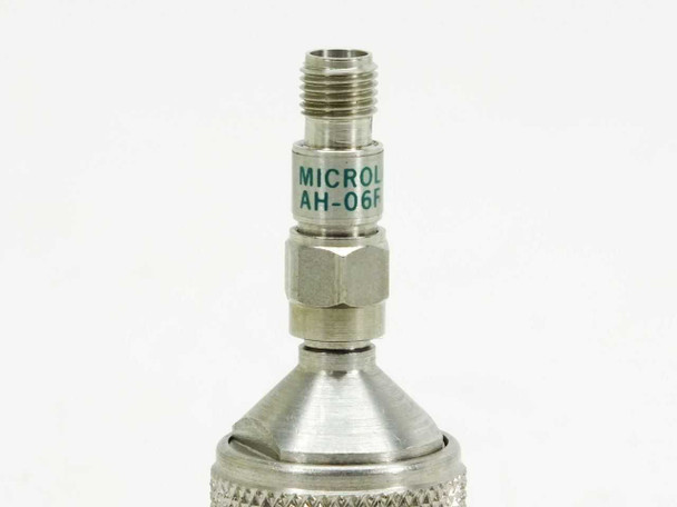 Microlab FXR AH-06F attenuator – close-up of label showing model number AH-06F