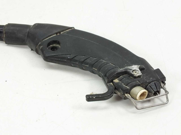Simco F10 Top Gun handheld blow off gun head — side view showing trigger, emitter nozzle, and wire guard