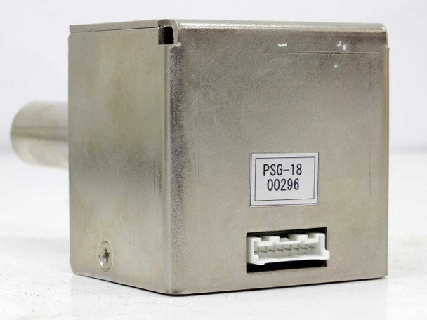 Okano Works PSG-18 Vacuum Pressure Sensor – side panel view showing model label PSG-18 00296 and multi-pin connector
