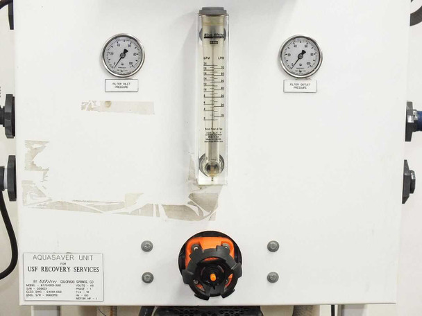 USFilter System Water Filter Baldor Motor Pulsatron Pumps & Tank-Aquasaver AS-IS