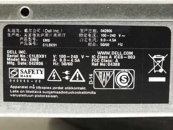 Dell PowerEdge 2850 Xeon 3.0GHz Server, 4GB RAM, (4) 73GB and (2) 36GB HDD