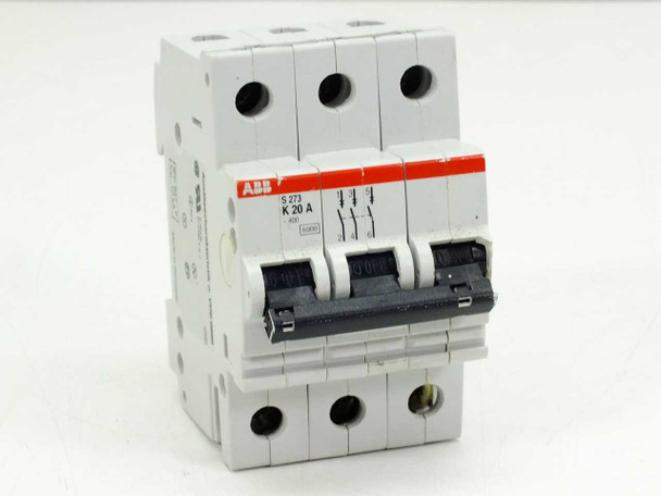 ABB S273-K20A Circuit Breaker 20AMP 3POLE 277/480VAC