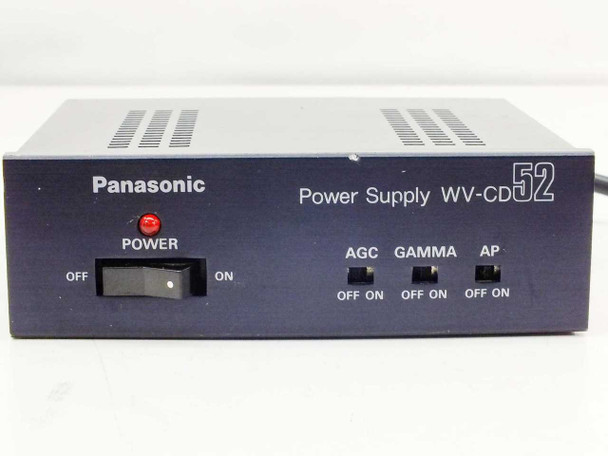 Panasonic WV-CD52 CCTV Power Supply – second front panel view showing Power indicator LED and labeled controls