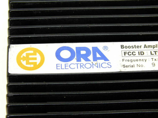 ORA Electronics ID3000 – ORA Electronics logo label closeup showing brand name and FCC ID information