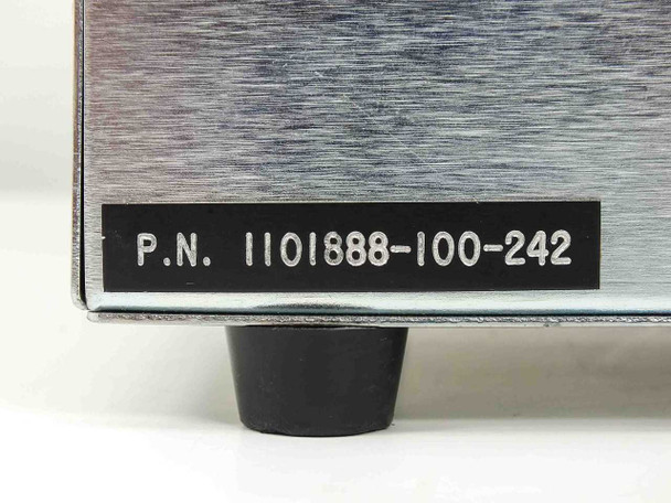 Close-up of part number label on load bank enclosure reading P.N. 1101888-100-242