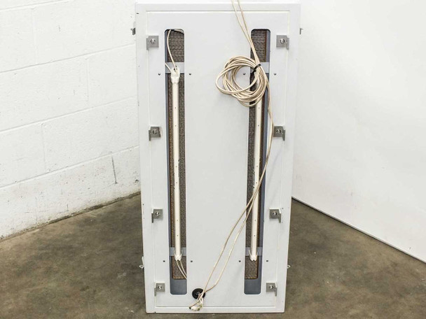 Hugle Electronics 430 – rear door panel view showing dual ionizer bars and cable routing