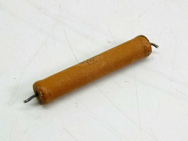 Caddock MS315 500K 1% Power Film Resistor – side view showing full length of cylindrical body and axial wire leads