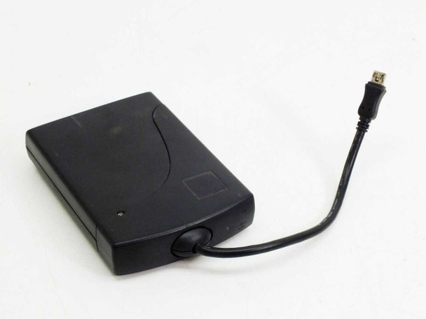 SmartDisk T99860240 card reader – top view showing body and Mini USB cable