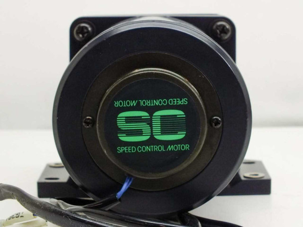 Oriental Motor MSM540-412 Speed Control Motor – front face view showing green SC Speed Control Motor cap and mounting flange