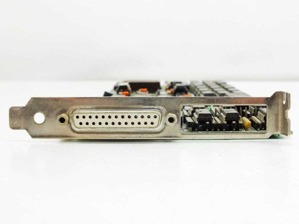 Gateway Communications 82200045-03 WNIM/186 – bracket end view showing DB-25 female connector and secondary header/jumper block