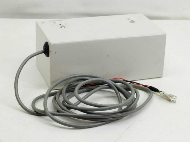 Hengstler 891321 counter panel enclosure rear and side view with attached wiring harness coiled