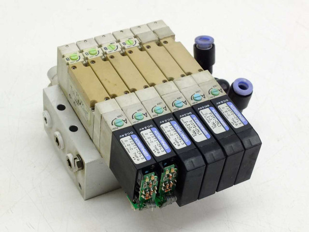 Manifold body with integrated F10T1-CPL3 and F10T2-CPL3 solenoid valve components