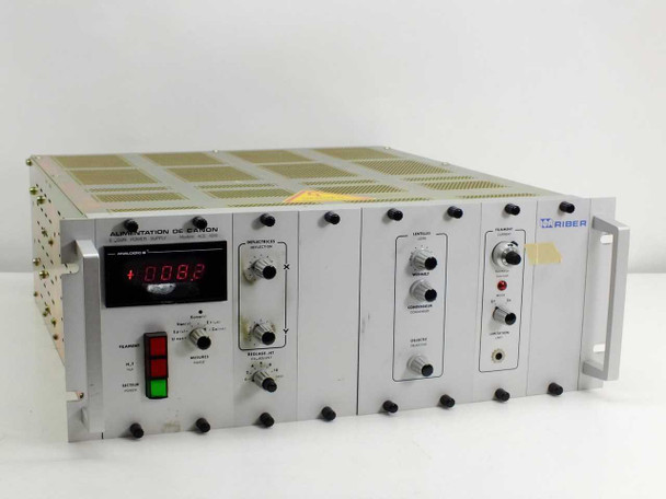 Riber ACE 1010 E-Gun Power Supply front panel – Analogic LED display showing +0.082, control knobs, green and red indicator lights