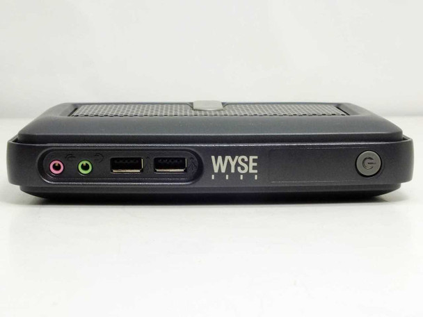 Wyse C10LE thin client – front view showing two USB 2.0 ports, mic and headphone jacks, Wyse logo, and power button
