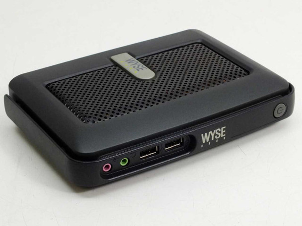 Wyse C10LE 902175-01L thin client – front-left angled view showing Wyse branding, front USB ports, and audio jacks