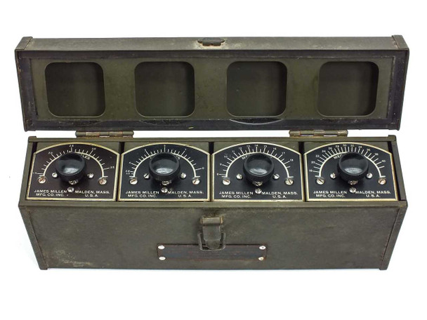 James Electric / Signal Corps I-129-B Frequency Meter Set Absorption Type 4pc