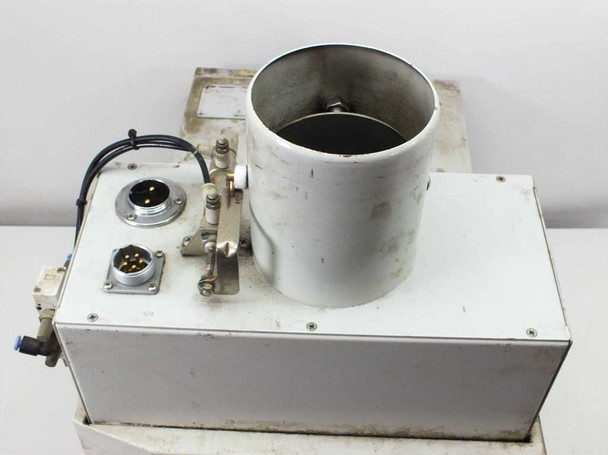 Guann Yinn GY181CD UV lamp module with cylindrical reflector — repeat side view showing multi-pin connectors and pneumatic port