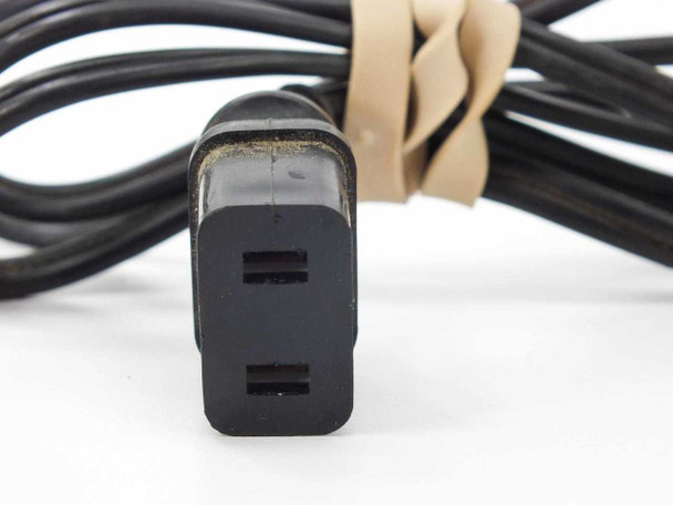 MAC-10FR power cord IEC C13 connector end — closeup showing connector condition