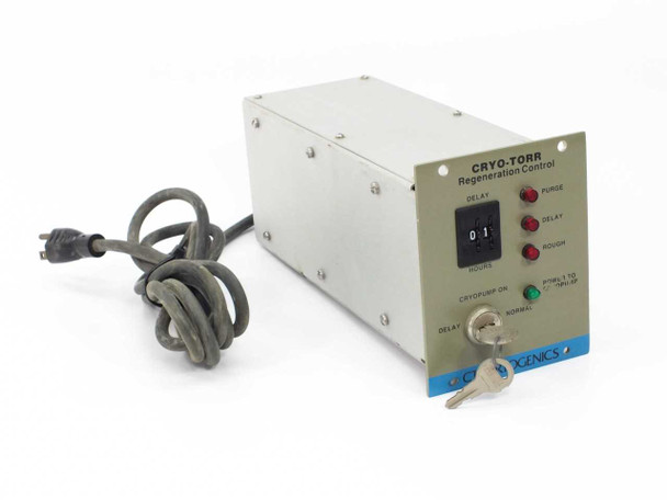 CTI-Cryogenics 8044001G01C Cryo-Torr Regeneration Control — front panel and left side view with attached power cord